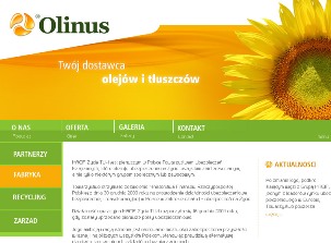 Projekt strony internetowej OLINUS