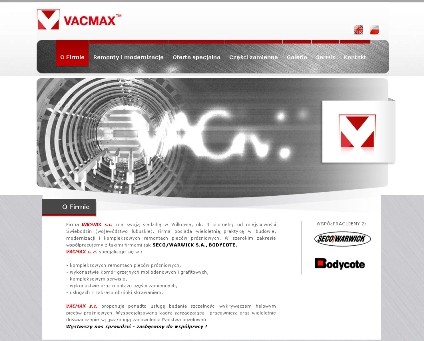 Strona internetowa Vacmax.pl
